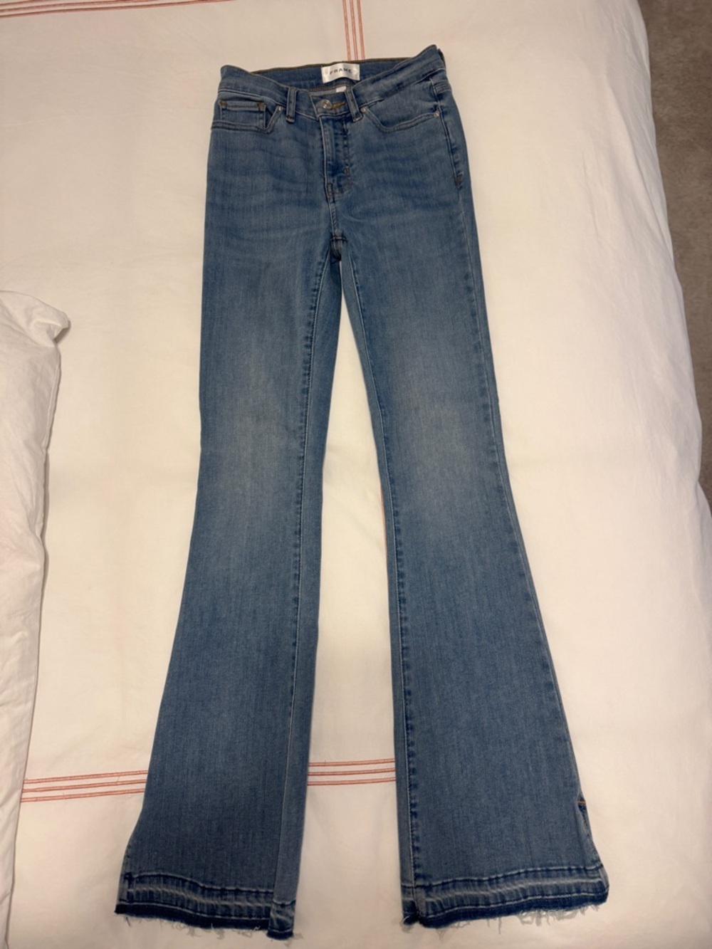 Frame Denim Light Blue Flare Jeans